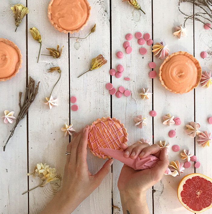 Тарталетки с грейпфрутовым курдом