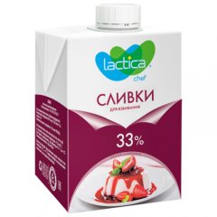 Сливки Lactica 33% 500 мл 