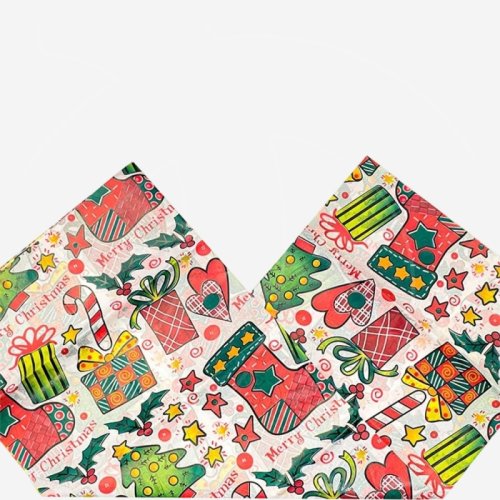 Бумага упаковочная Тишью "Merry Christmas" 5 шт 	БТ-29	