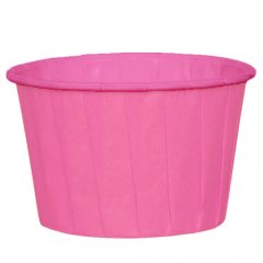 Капсула бумажная с подворотом Розовая D50 H40 1 шт 