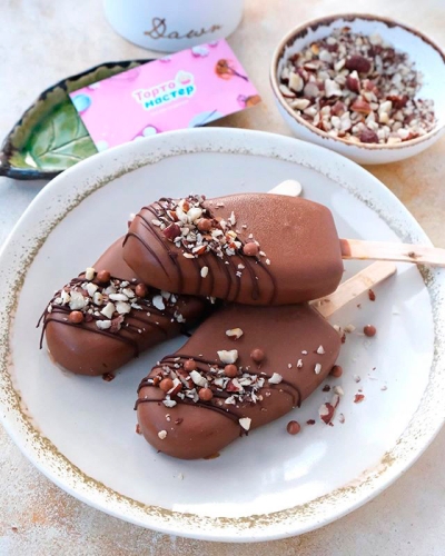 Ореховые чизкейки эскимо