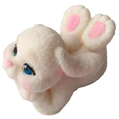 Фигурка из шоколадной глазури Зайчонок на животике ГФ034, ГФ034/1