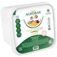 Пюре замороженное без сахара AGROBAR Маракуйя 1 кг 