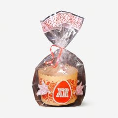 Пакет для кулича прозрачный "Пасха" 21х31 см 5 шт 