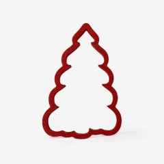 Вырубка пластиковая LUBIMOVA "Ёлочка пышная" 9 см LC-00005064	