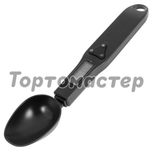 Весы кухонные ложка LuazON чёрная 669267