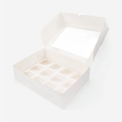 Коробка на 12 капкейков белая ForG MUF 12 PRO I W W