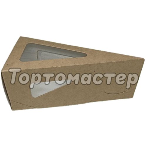 Коробка для кусочка торта крафт 16х16х8х6 см ForG PIE III W K 160*160*80*60