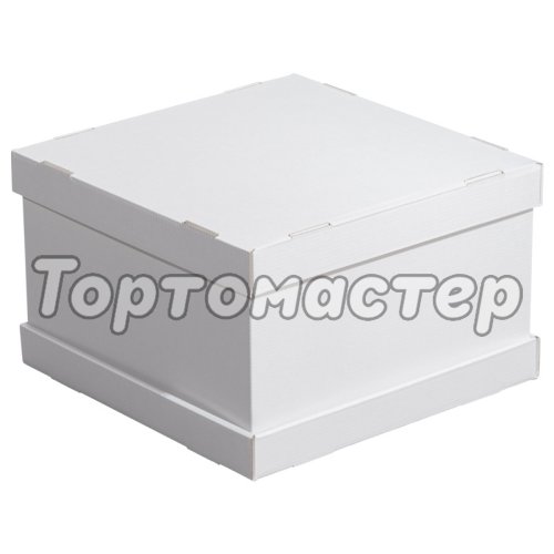 Коробка для торта белая 30х30х20 см Strong* W 300*300*200