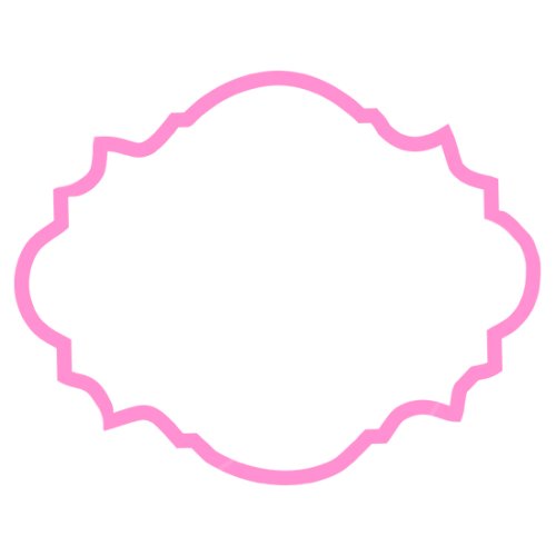 Вырубка пластиковая LUBIMOVA "Рамка изящная" LC-00003891