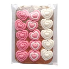 Фигурка из шоколадной глазури "Сердечки" 