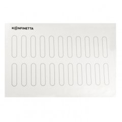 Коврик силиконовый армированный с разметкой для 22 эклеров 60х40 см 5241003