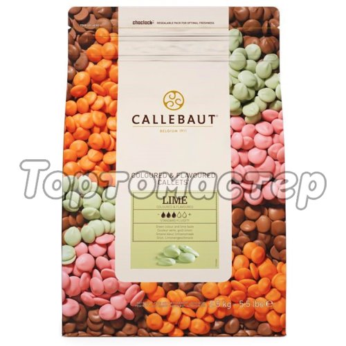 Шоколад зелёный лимонный CALLEBAUT 100 г Lemon-RT-U70