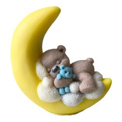 Фигурка из шоколадной глазури "Мишутка на луне" 