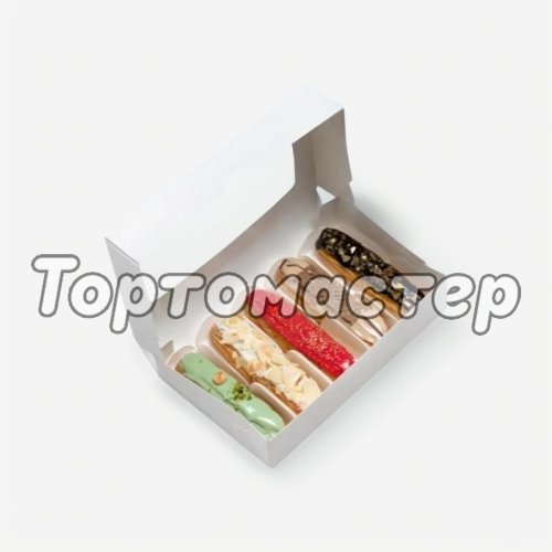 Коробка для эклеров с окном и ложементами 25х15х50 см FORG ECLAIR	