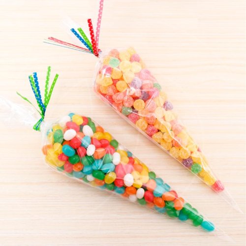 Пакетик прозрачный треугольный 18х37 см 10 шт 