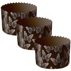 Форма для кулича "Бабочки" D124 H100 1 шт pmk124100sBB