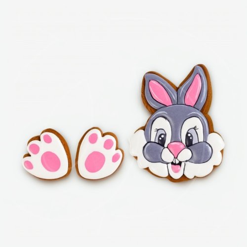 Вырубка пластиковая "Кролик с лапками" 201025