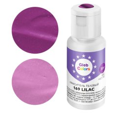 Краситель пищевой гелевый водорастворимый GLEB (CAKE) COLORS 169 Lilac 20 г CC169L